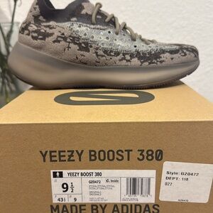 Yeezy Boost 380, Men’s size 9.5, color stone salt, slightly used